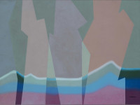 Carmen Piemonte, De la serie Nuestra Tierra, Fantasma andino, óleo sobre tela, 100 x 140 cm., 1985.